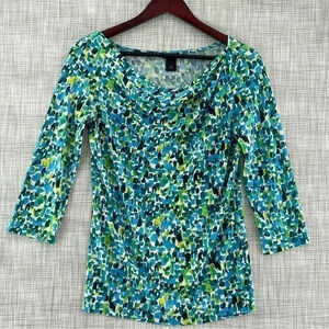Ann Taylor Scoop Neck 3/4 Sleeve Women's Blouse XS 8545/b